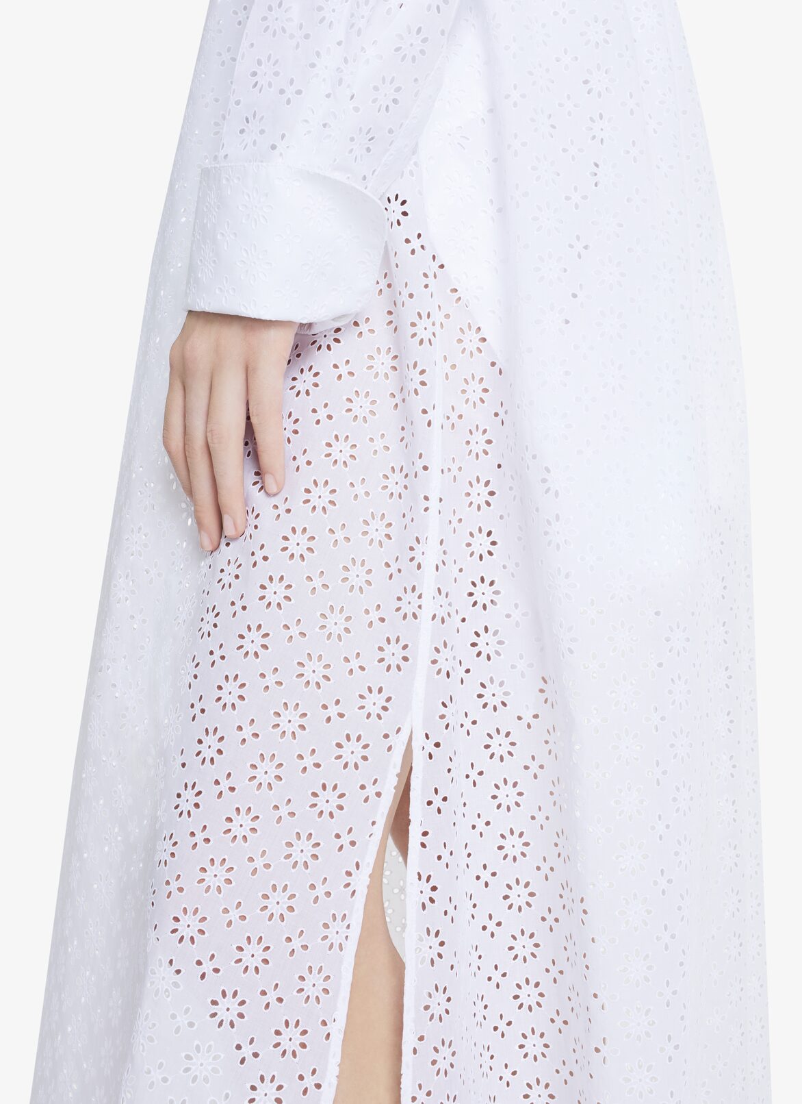 EDITION 2004 LONG SHIRT DRESS ALAÏA WHITE EDITION 2004 LONG SHIRT DRESS